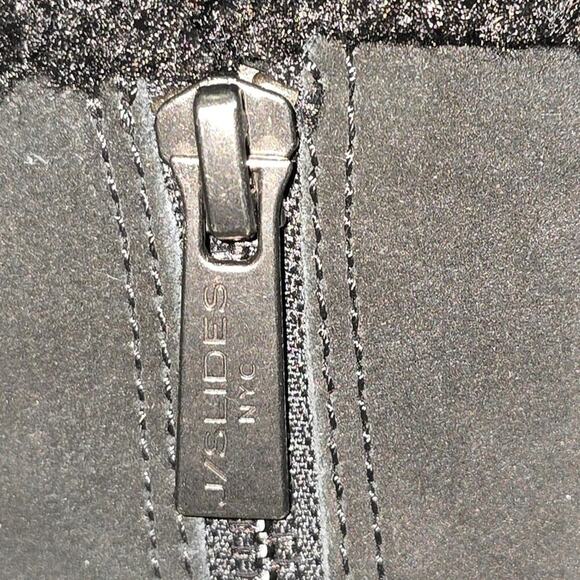 J Slides Torrie Waterproof Suede Platform Boot Women's Size 6 Black Fur Lined - Picture 10 of 11